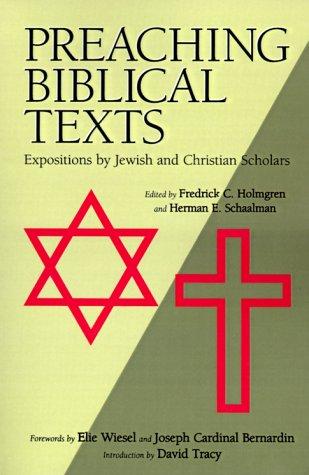 כריכת הספר "Preaching biblical texts" מאת Wiesel Elie
