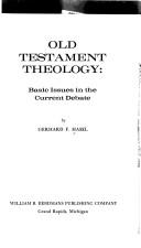 כריכת הספר "Old Testament theology: basic issues in the current debate" מאת Gerhard F. Hasel