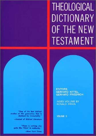 כריכת הספר "Theological dictionary of the New Testament : Vol. 1" מאת Kittel Gerhard