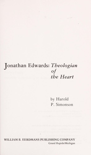 כריכת הספר "Theologian of the heart" מאת Simonson Harold Peter
