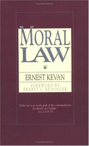 כריכת הספר "Moral Law" מאת Kevan Ernest .F