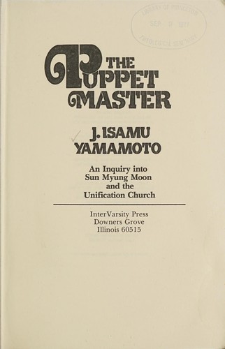 כריכת הספר "The Puppet Master" מאת Yamamoto J. Isamu