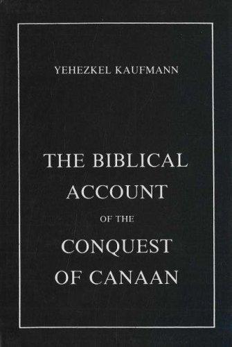 כריכת הספר "The biblical account of the conquest of Canaan" מאת Kaufmann Yeḥezkel