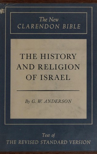 כריכת הספר "The History and Religion of Israel (New Clarendon Bible-Ot Series)" מאת Anderson George Wishart