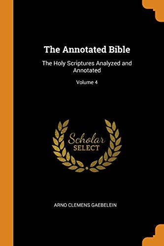 כריכת הספר "Annotated Bible V1" מאת Gaebelein, Arno Clemens