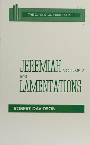 כריכת הספר "Jeremiah  and  Lamentations Vol : 2" מאת Davidson Robert
