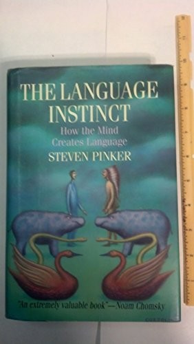 כריכת הספר "The Language Instinct" מאת Pinker Steven