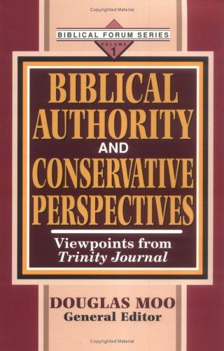 כריכת הספר "Biblical Authority and Conservative Perspectives, Vol. 1" מאת Moo Douglas