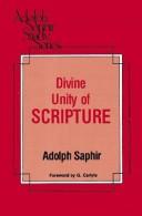 כריכת הספר "The divine unity of Scripture" מאת Saphir Adolph