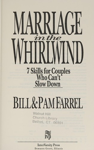 כריכת הספר "Marriage in the Whirlwind" מאת Farrel Bill