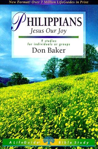 כריכת הספר "Philippians: Jesus Our Joy" מאת Don Baker