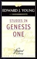 כריכת הספר "Studies in Genesis One" מאת Young Edward . J