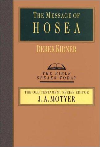 כריכת הספר "The Message of Hosea" מאת Kidner Derek