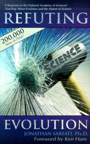 כריכת הספר "Refuting Evolution" מאת Jonathan Sarfati