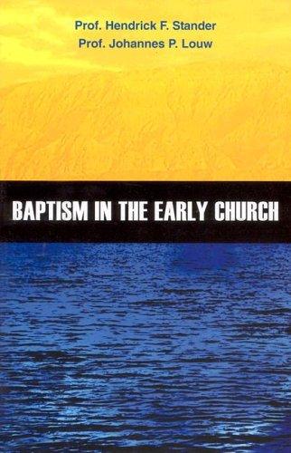 כריכת הספר "Baptism in the Early Church" מאת Stander H. F