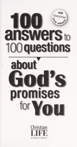 כריכת הספר "100 answers to 100 questions about God's promises for you" מאת Empson Lila
